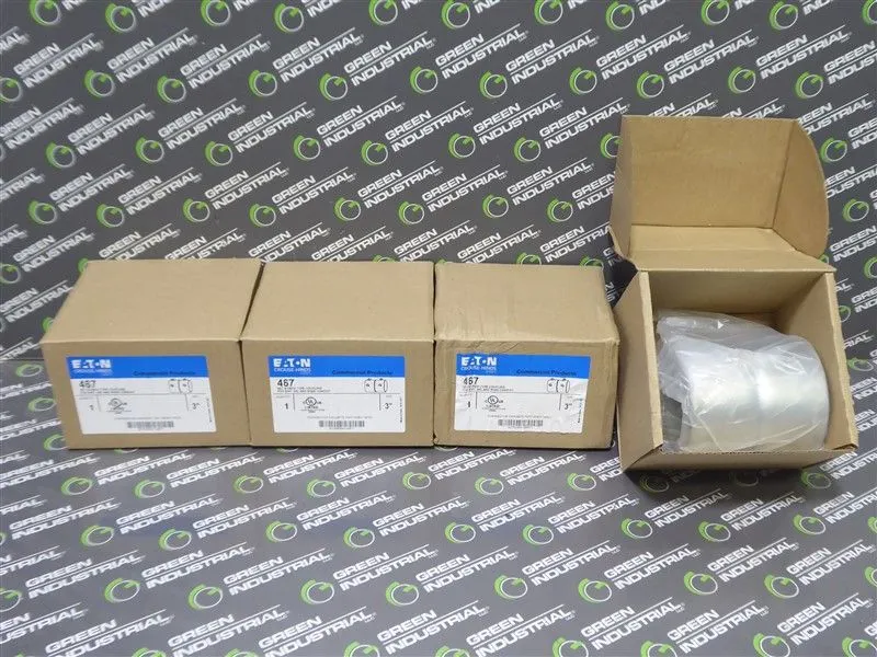 Lot of 4 Eaton Crouse-Hinds 467 3" Set Screw Type Couplings New NIB