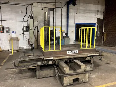 4" SHIBAURA MODEL BT-10B TABLE TYPE HORIZONTAL BORING MILL: STOCK #18188