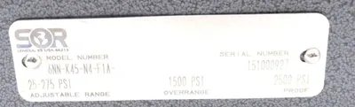 NEW SOR 6NN-K45-N4-F1A PRESSURE SWITCH 6NNK45N4F1A