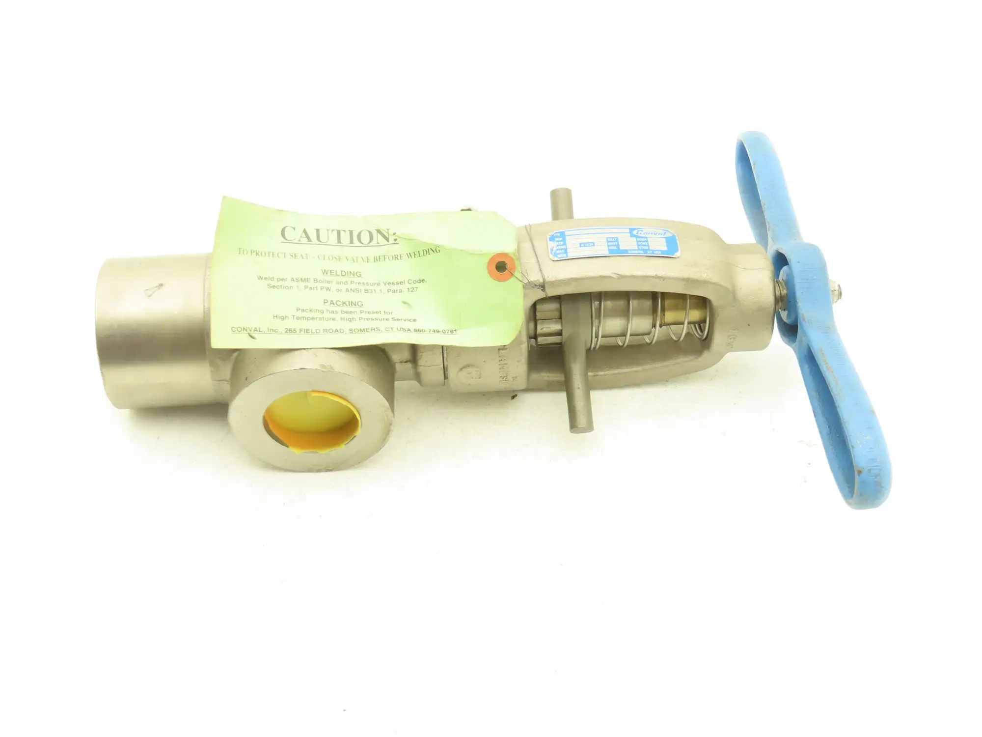 Conval 12A2J-F227H-5199  Globe Throttling Valve 1-1/2" Socket Weld 5388psi