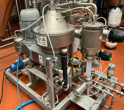 Westfalia GSC 18-06-077 Hydrostop clarifier skid, 316SS.
