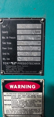 Used _UNKNOWN_ _UNKNOWN_ Pneumatic Presses Michigan US | Miedema Asset Management Group #1402535