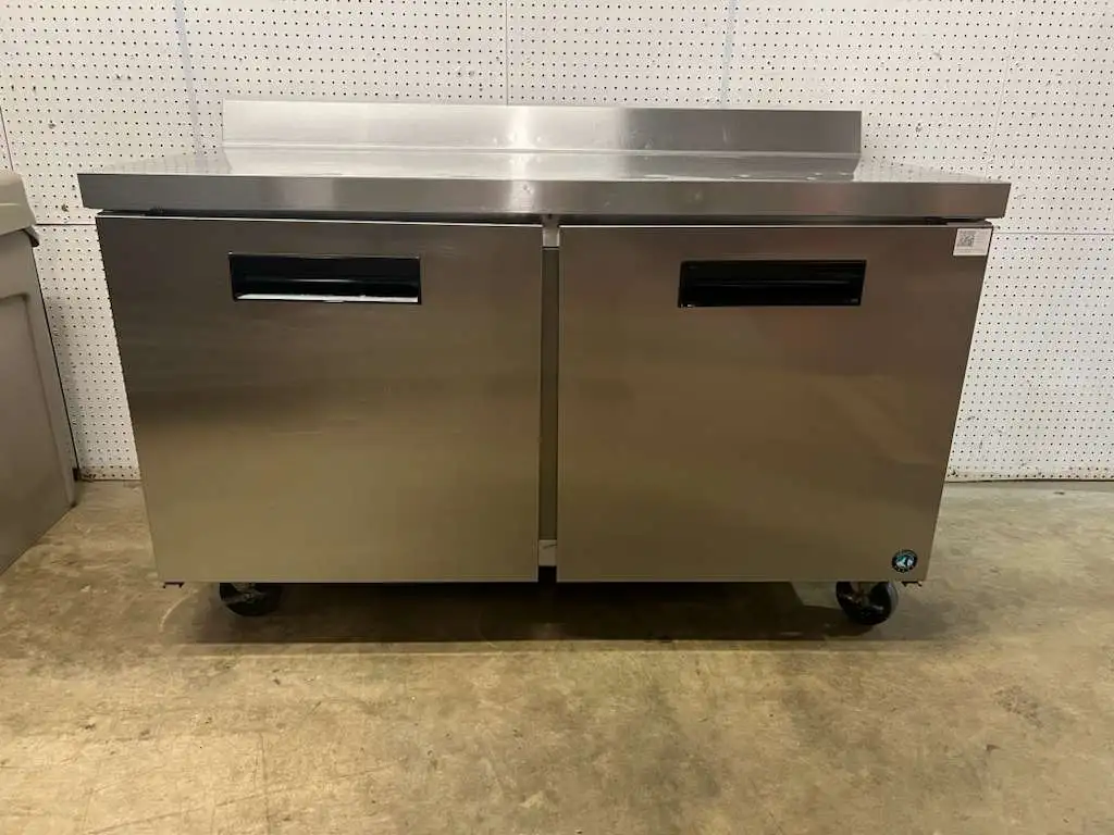 Used Hoshizaki Used 60" Hoshizaki WR60B Steelheart Stainless Steel 2 Door Worktop Refrigerator - TH1 Worktop Refrigerators Illinois US | Falcon Restaurant Supply #1374921