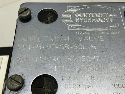 USED CONTINENTAL HYDRAULICS VS12M-3F-GB-60L-H