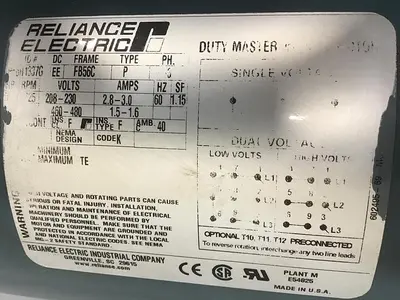 USED RELIANCE ELECTRIC 6H1337G