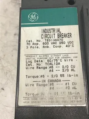 USED GE TED136070 / DISCONNECT
