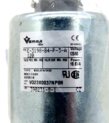 NEW VERSA E-3198-84-P-3-A120 SOLENOID OPERATOR E319884P3A120