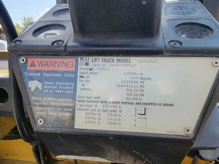 Used 1995 HYSTER S80XLBCS Misc Forklifts British Columbia CA | Lenmark #259568