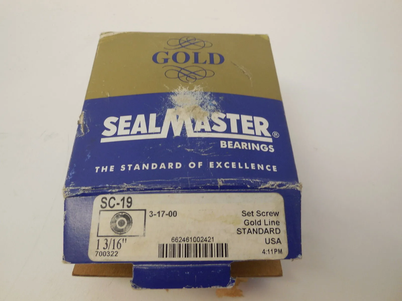 NEW SEALMASTER SC-19 BALL BEARING CARTRIDGE SC19