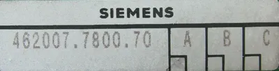 USED SIEMENS 462007.7800.70 CIRCUIT BOARD 462007780070