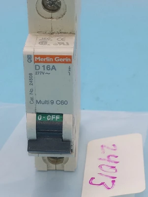 Merlin Gerin 24508 Square D Breaker 16A MG24508 Schneider