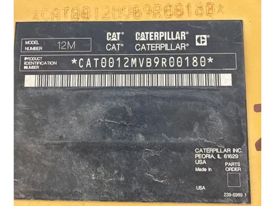 2011 Caterpillar 12M
