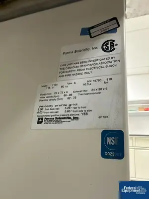 USED Forma Scientific 72" Forma Scientific Biological Safety Cabinet, Model 1104