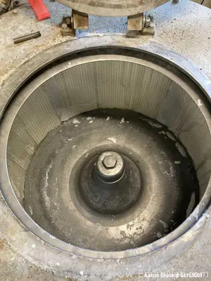 Used Tolhurst 30” Basket Centrifuge | Top Unload | 0–1000 RPM | Stainless Steel