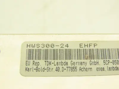 TDK-Lambda HWS300-24 Switching Mode Power Supply 24VDC 14A Out 100-240VAC Ph In
