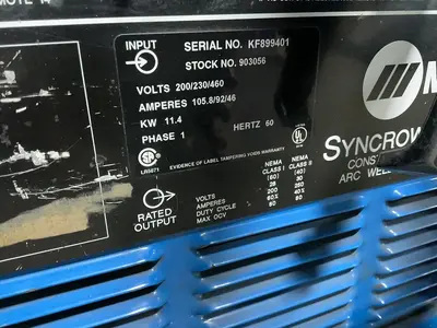 Used MILLER SYNCROWAVE 250 Tig Welders Ohio US | HGR 24 #1265775