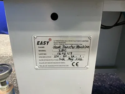 Used 2016 LC PRINTING MACHINE FACTORY LIMITED 2BC Heat Presses Ohio US | HGR 24 #1263335