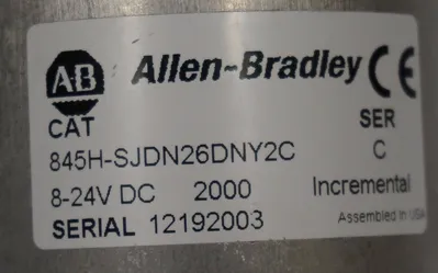 NEW ALLEN BRADLEY 845H-SJDN26DNY2C INCREMENTAL ENCODER SER. C, 8-24VDC