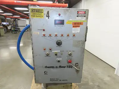 Graco Thermo Flow 55G Hot Melt Drum Unloader 55 Gallon 240V 3Ph READ
