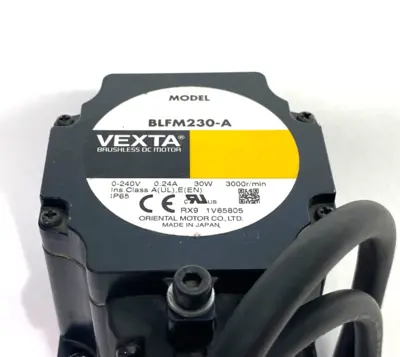 USED ORIENTAL MOTOR VEXTA BRUSHLESS DC MOTOR 0-240V 0.24A 3000R/MIN