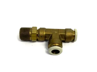 USED PARKER PRESTOLOK PUSH-TO-CONNECT SWIVEL ELBOW FITTING 3/8" X 3/8"