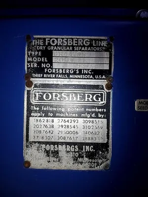 Used Forsberg 200V Separators Illinois US | Alan Ross Machinery #1705173