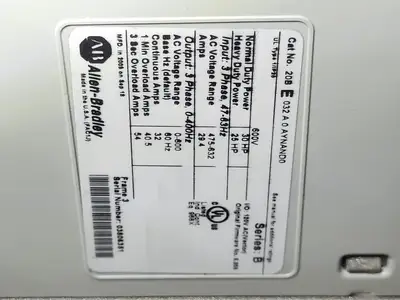USED ALLEN-BRADLEY 20BE032A0AYNAND0