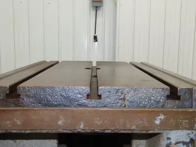 CNC Milling Machine T-Slot Table 22"x28" Steel Cast Iron Slotted Fixture Plate