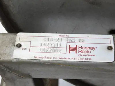 Hannay Reels 818-25-26B TR Retractable Industrial Water Hose Reel 3/4" Lot Of 2