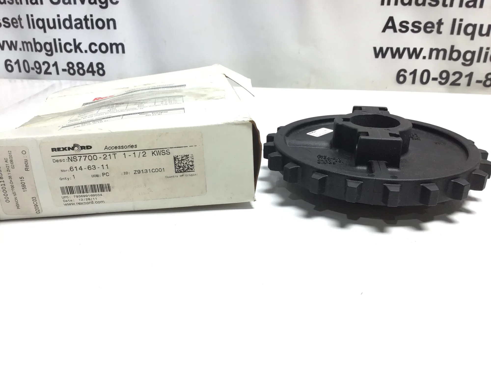 Rexnord NS7700-21T – 614-63 Sprocket 1-1/2″ Teeth Bore