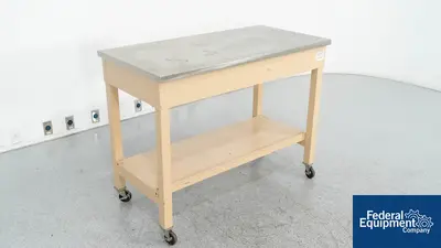 Unknown 4 ft Stainless Steel Top Portable Table