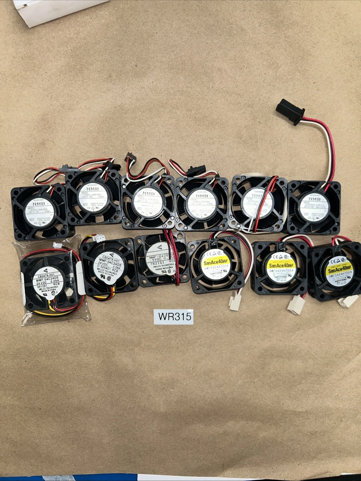 New Mixed Lot Of (12) Mini Cooling Fans  SanAce,NMB, Melco Technorex + Warranty