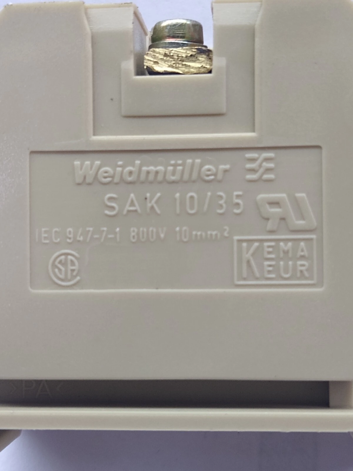 USED Weidmuller SAK10/35