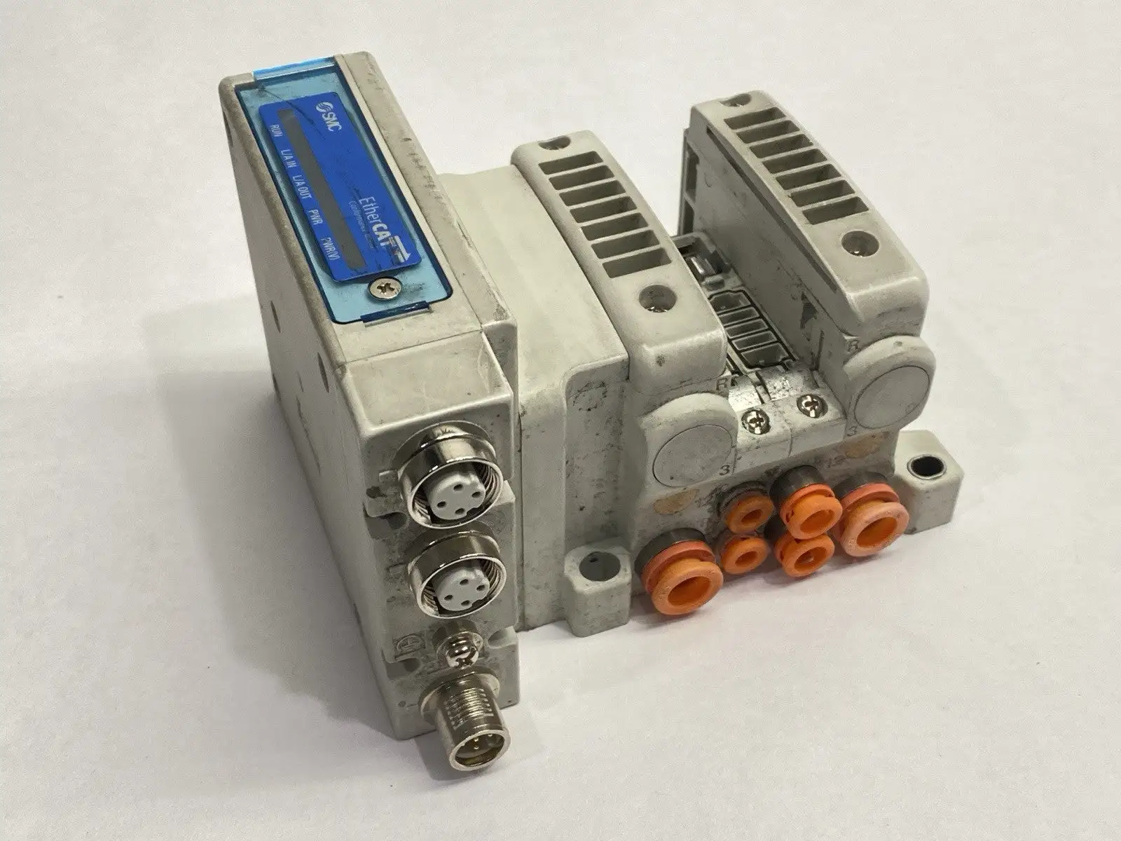 VV5QC11-02N35DAN-S | SMC  Pneumatic Plug-In Manifold 2-Station - Used
