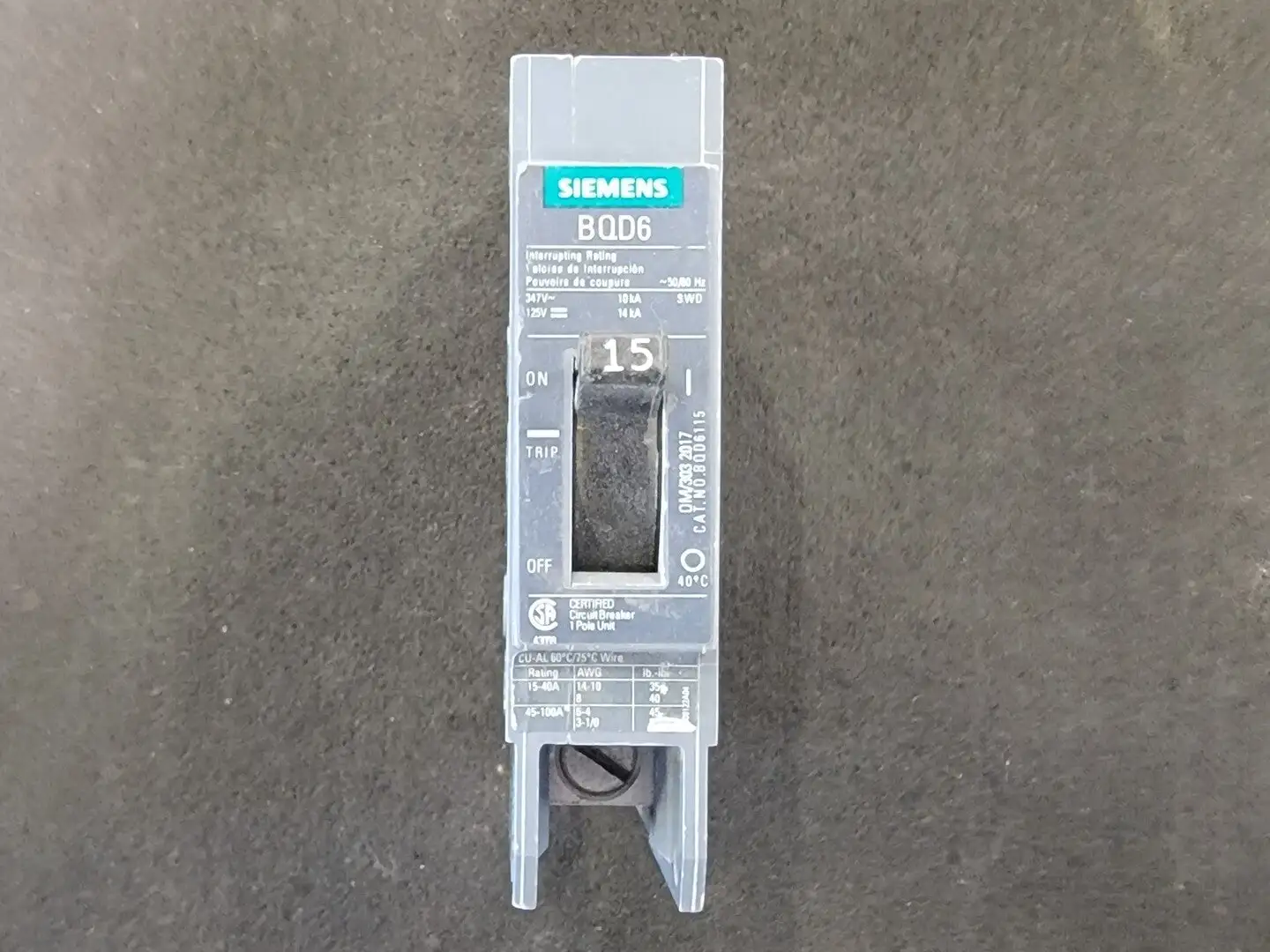 USED SIEMENS BQD6115