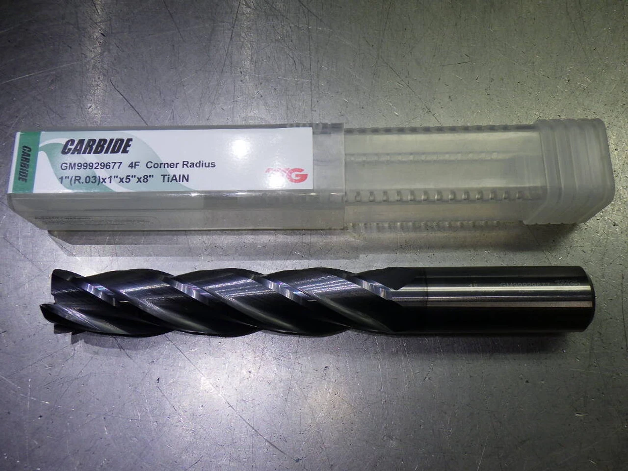 YG-1 1" 4 Flute Carbide Cr Endmill 1" Shank .03" R GM99929677 (LOC1553A)