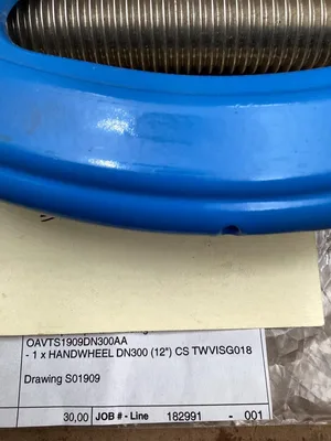 Strahman Threaded Handwheel DN300 12”