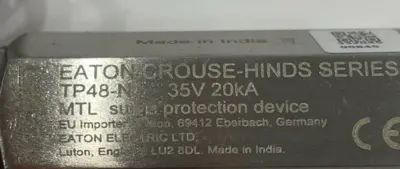 NEW EATON CROUSE-HINDS TP48-N TRANSMITTER PROTECTION 350V 20KA