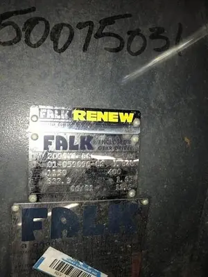 Falk Gear Reducer 400 Hp Ratio: 1.848 (Rebuilt)