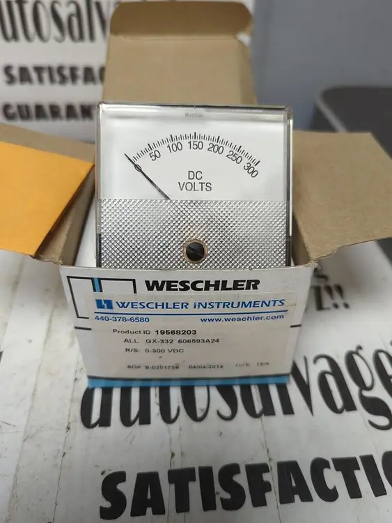 New | in-Stock WESCHLER 19568203 Meters - Misc | Surplus Asset Holdings #1206866