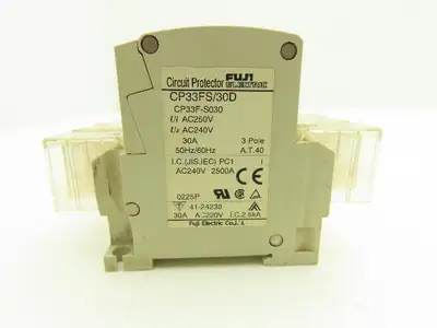 Fuji Electric CP33FS/30D Circuit Breaker Protector 30A 3 Pole 240V Lot of 6