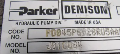 NEW PARKER J01C084 HYDRAULIC PUMP PD045P5S02SRU5AAM0R1000360