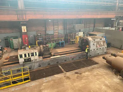 USED WALDRICH SIEGEN WWDK 80 - ROLL LATHE Ø 1900 X 7500 MM