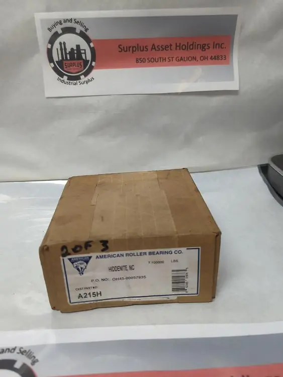 New | in-Stock AMERICAN A215H Bearings | Surplus Asset Holdings #1195562