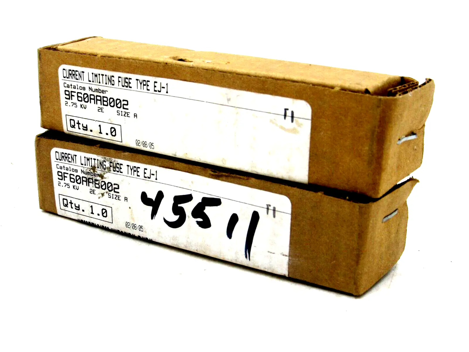 NEW LOT OF 2 GENERAL ELECTRIC 9F60AAB002 FUSE TYPE EJ-1