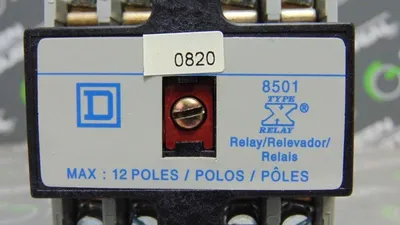 Square D 8501XUDO08V67 DC Utility Control Relay Ser. A 250VDC Coil 12 Poles Used