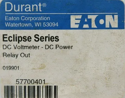 NEW EATON DURANT 57700-401 DC VOLTMETER 57700401 019901