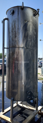 350 GALLON STAINLESS STEEL SINGLE SHELL CIP TANK