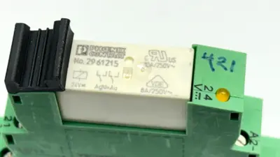 REL-MR- 24DC/21-21AU,PLC-BSC-24DC/21-21 | Phoenix Contact REL-MR- 24DC/21-21AU 2961215 w/ PLC-BSC-24DC/21-21 Base 2967015 - Used