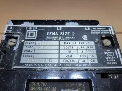 Used ALLEN-BRADLEY 8536 SD01 Starters British Columbia CA | Lenmark #1488914